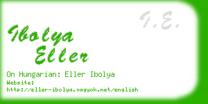ibolya eller business card